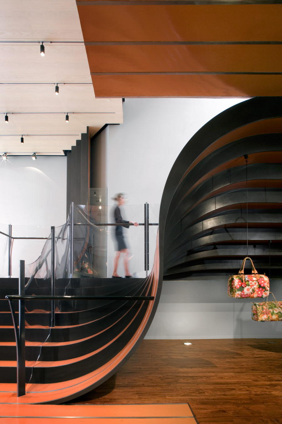 Longchamp store staircase