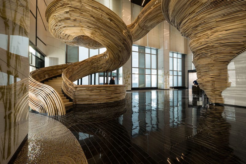 Sculptural Spiral Staircase