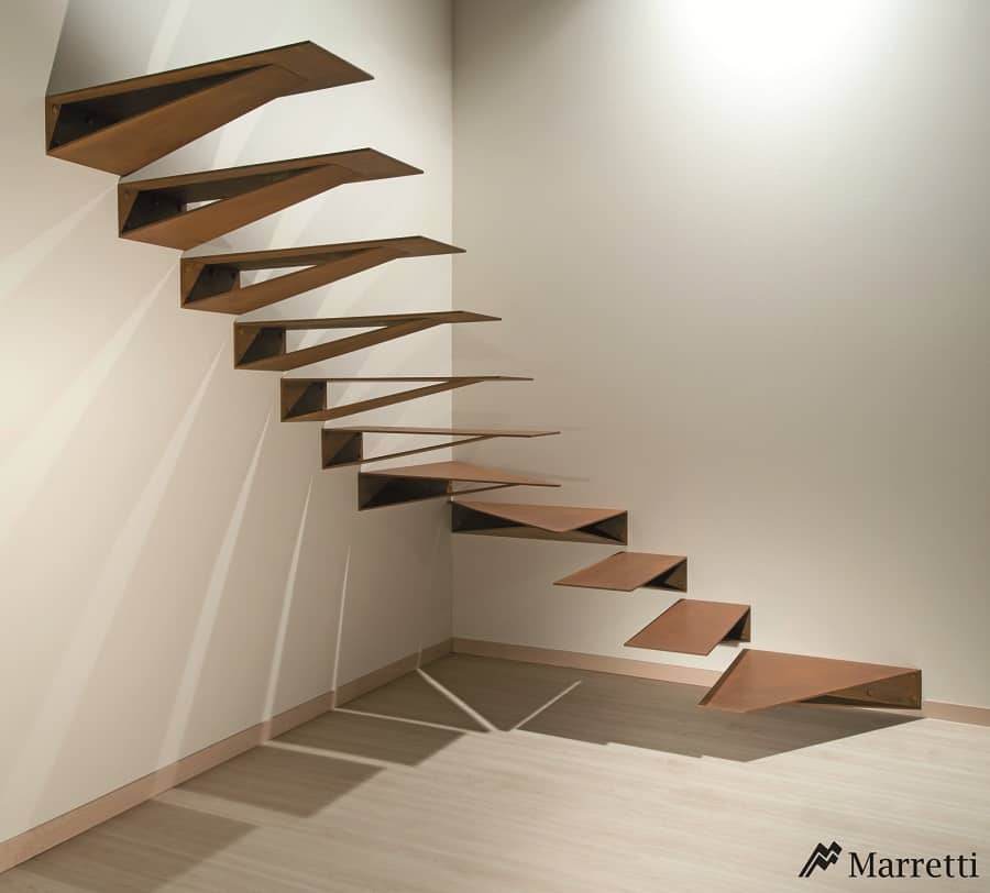 unusual-unique-staircase-modern-home-origami-metal.jpg